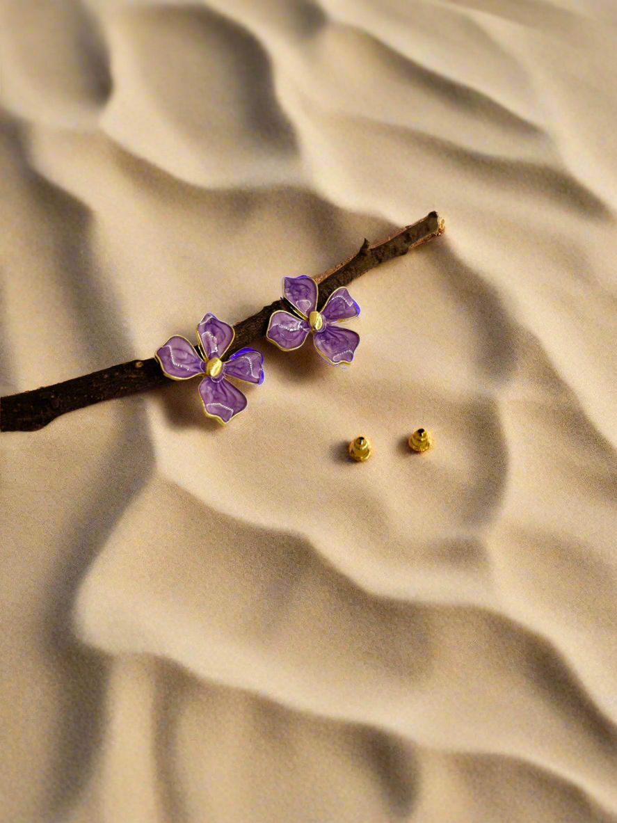 Lilac Bloom Studs