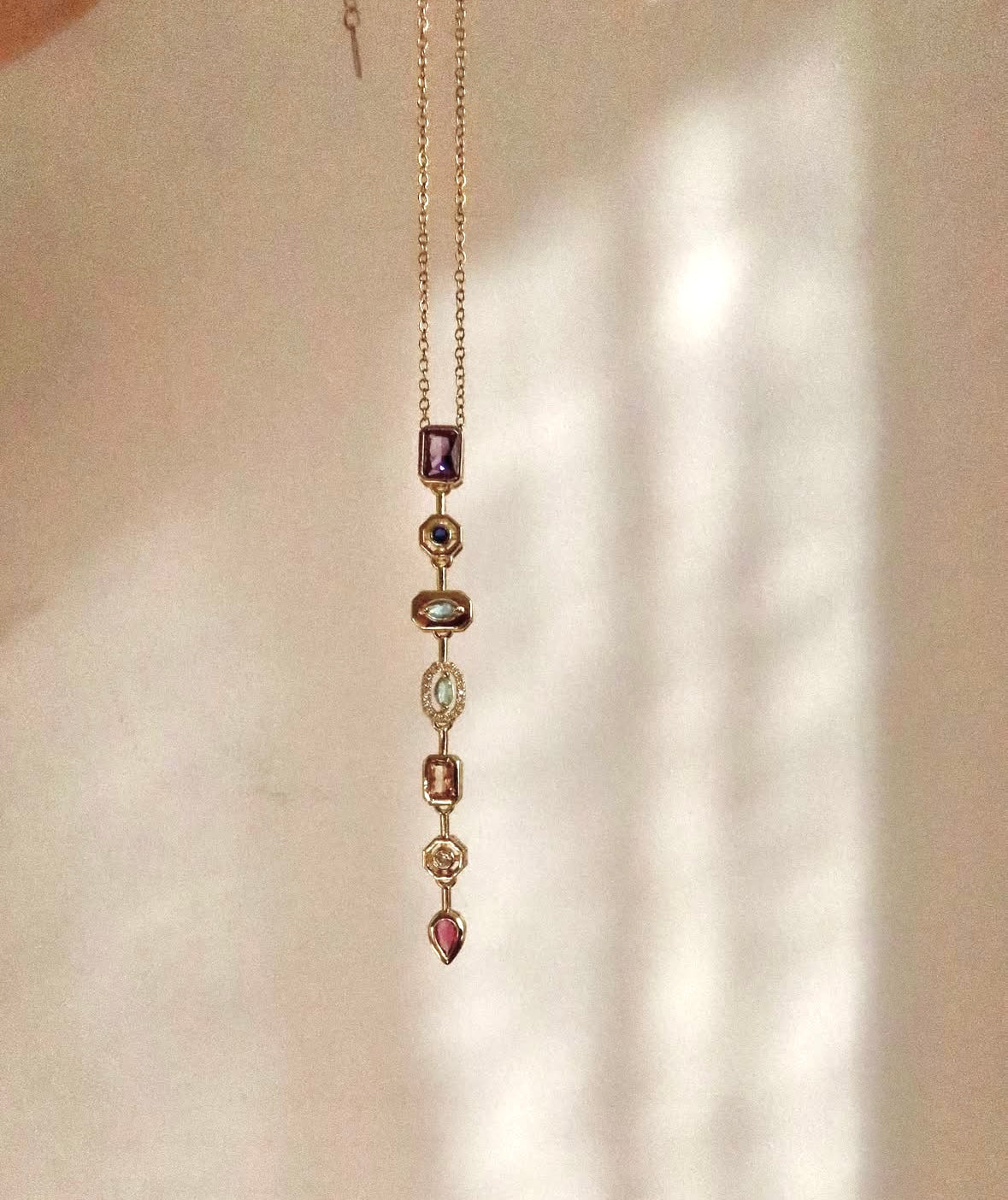 Spectrum Charm Necklace