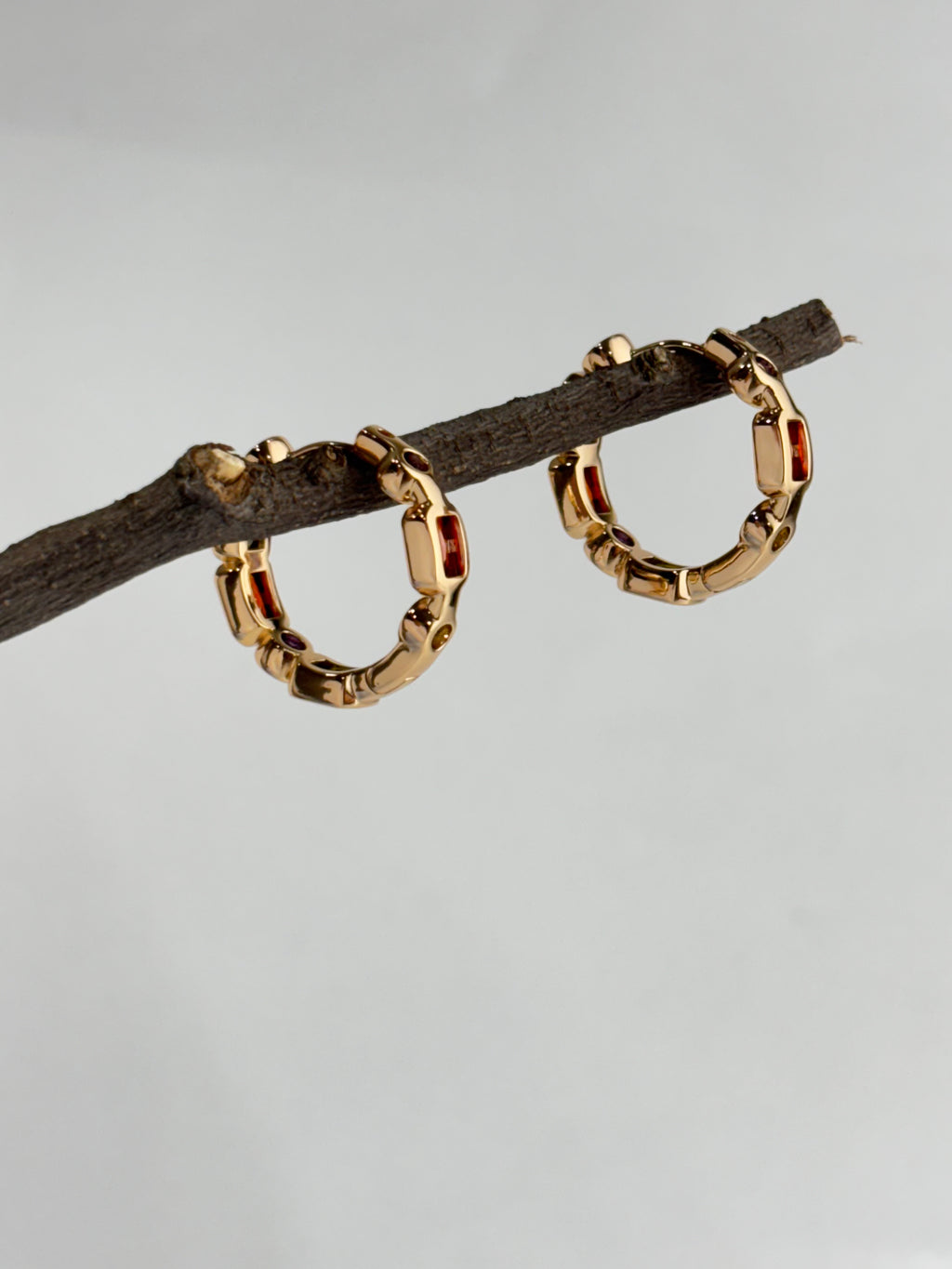 Celeste Gem Hoops