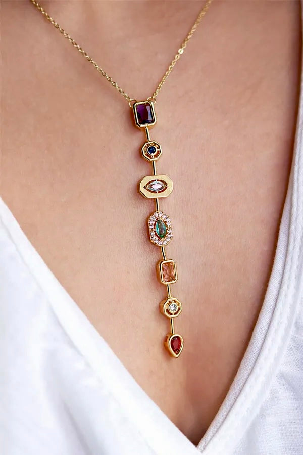 Spectrum Charm Necklace