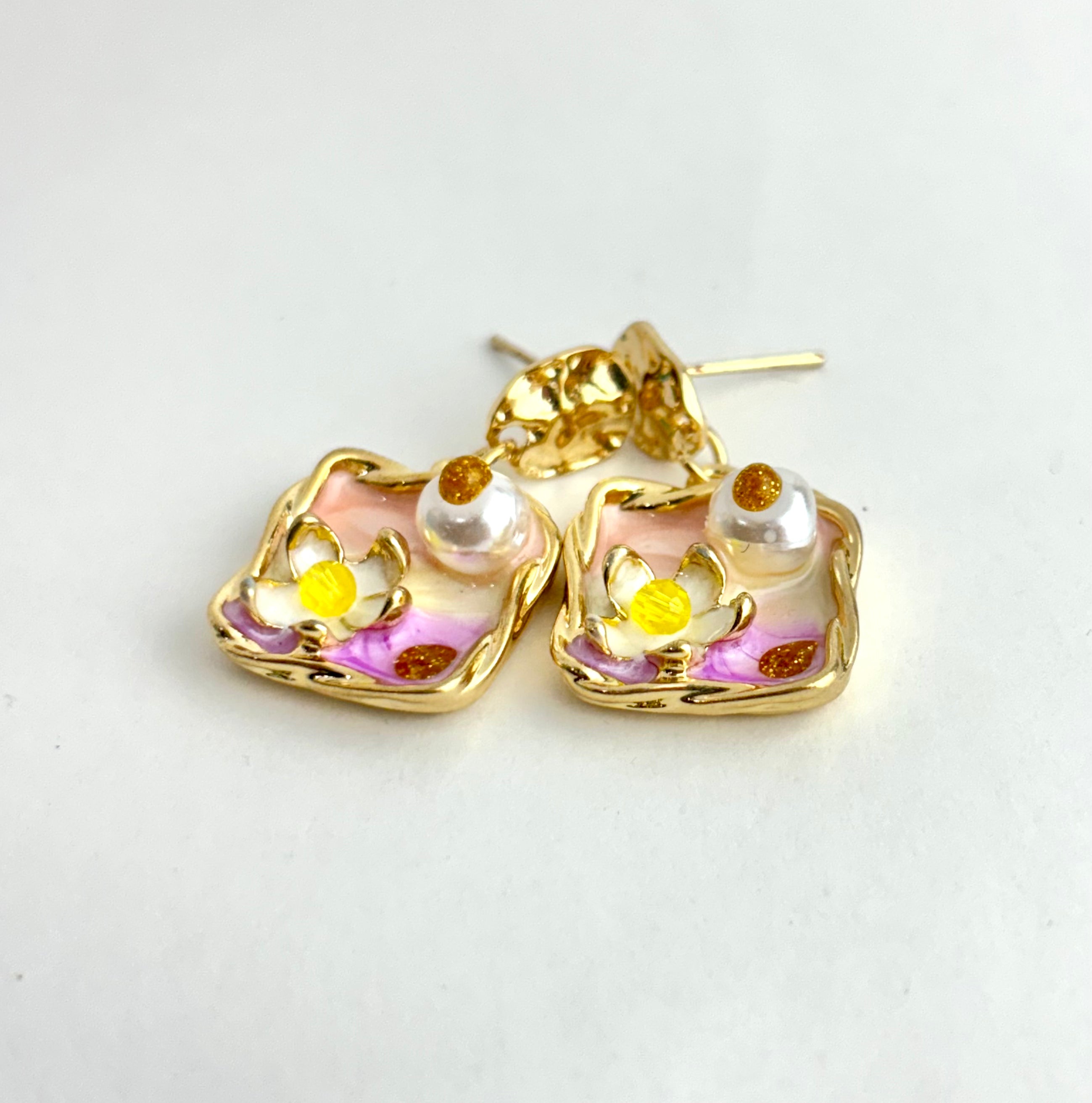 Enamel Earrings