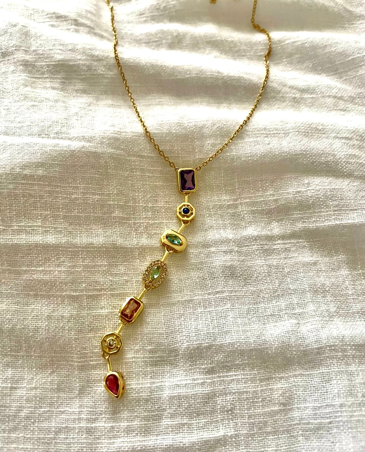 Spectrum Charm Necklace