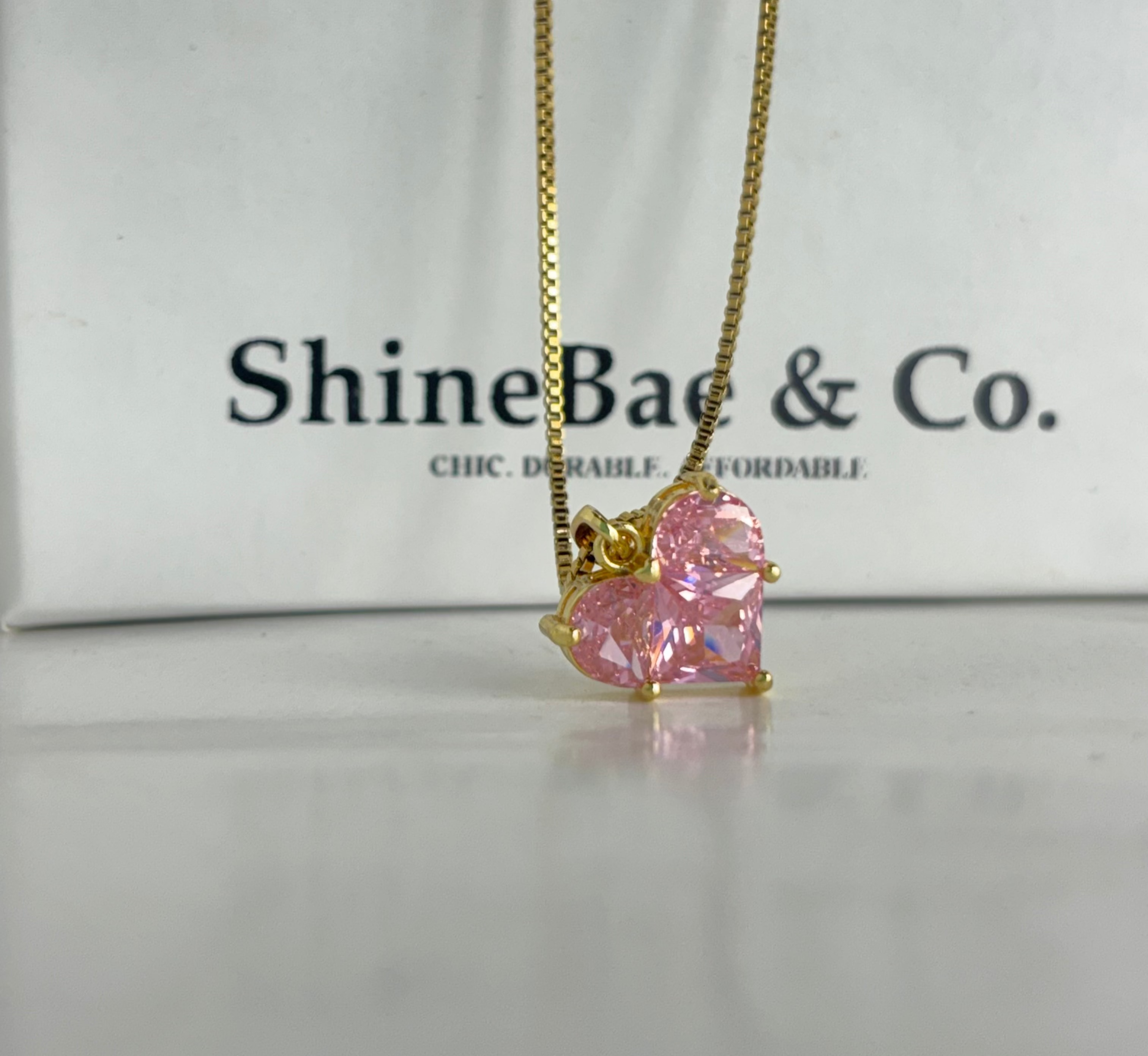 Pink Heart Necklace