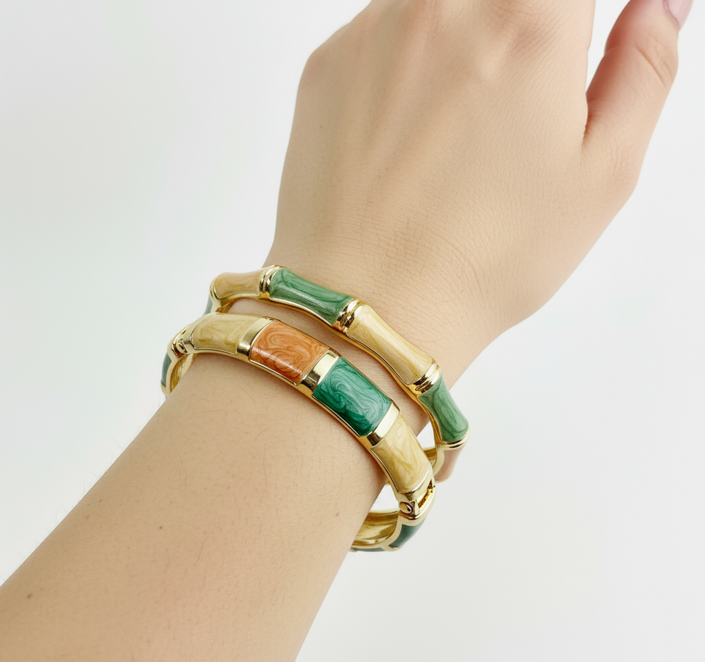 Enamel Bangles Stack