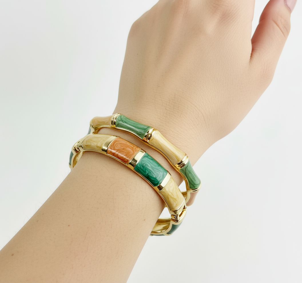 Enamel Bangles Stack