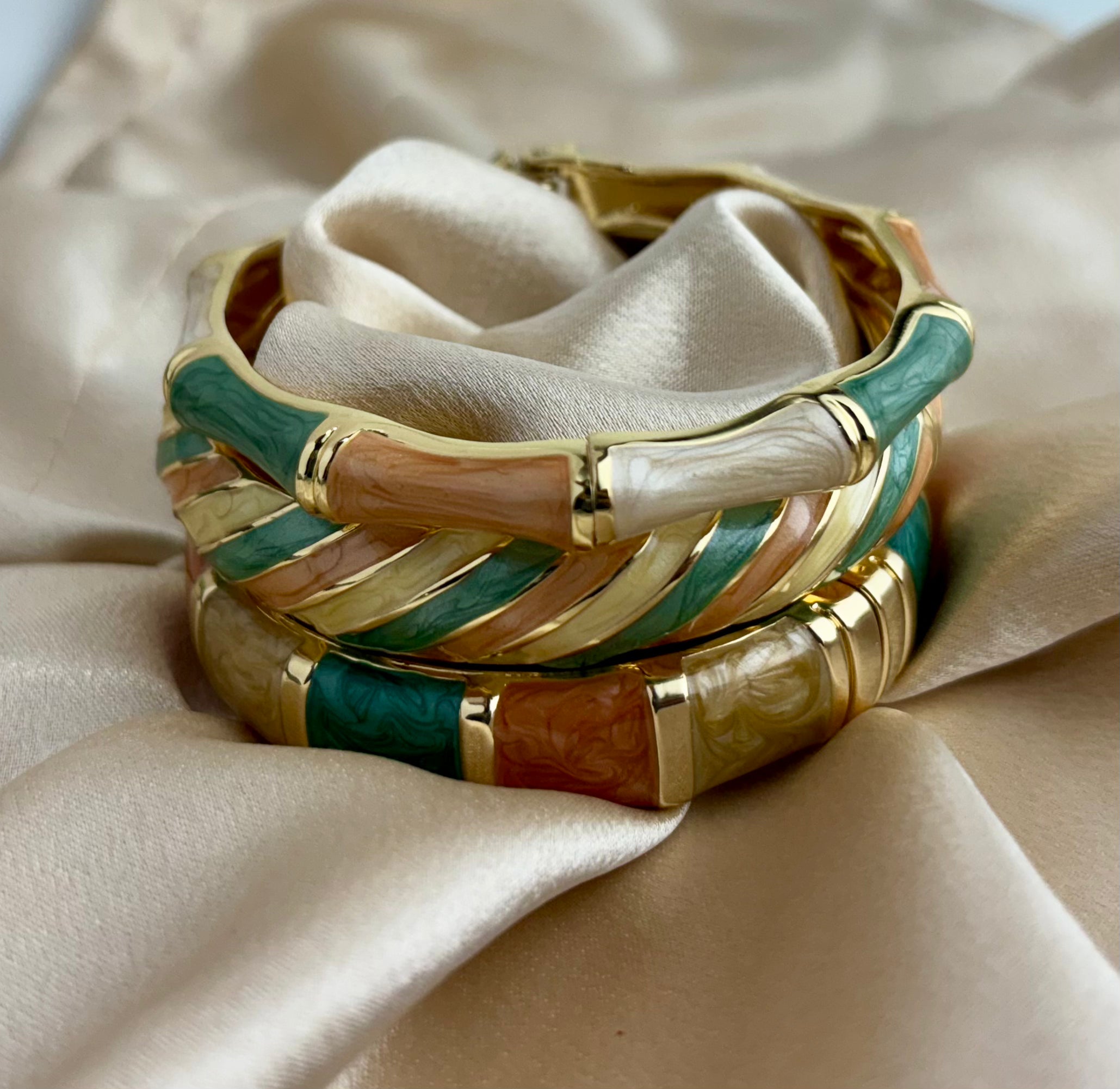 Enamel Bangles Stack