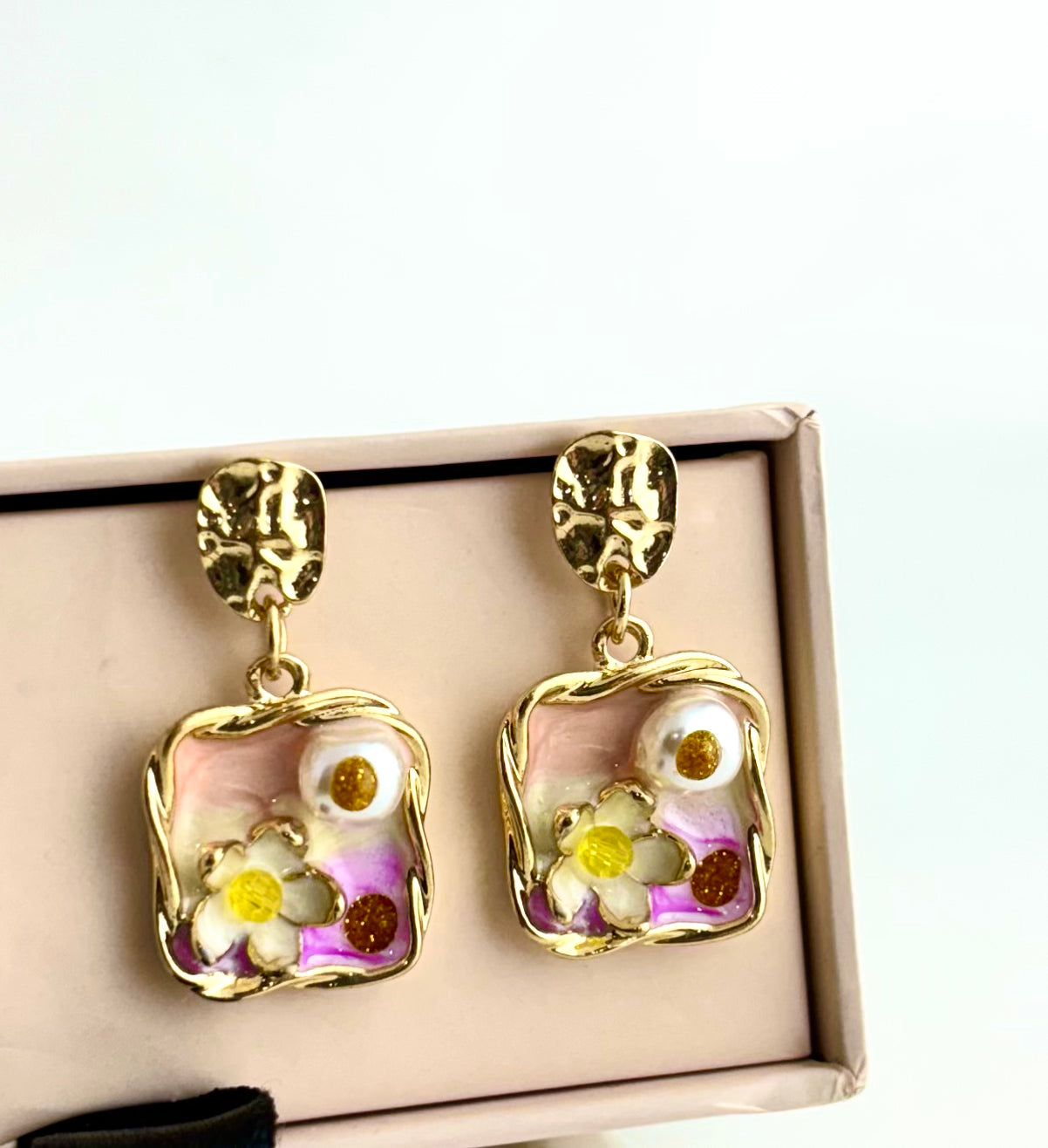 Enamel Earrings