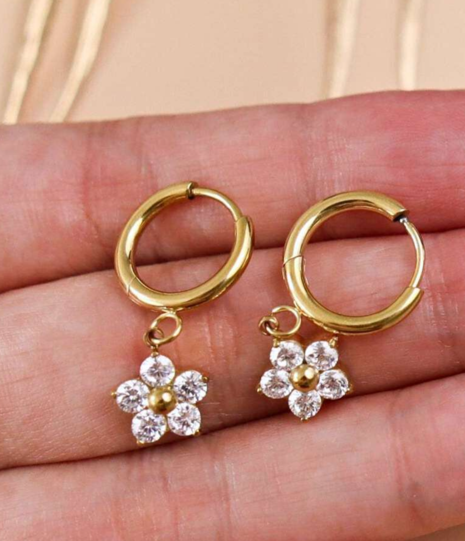 Daisy Drop Hoops