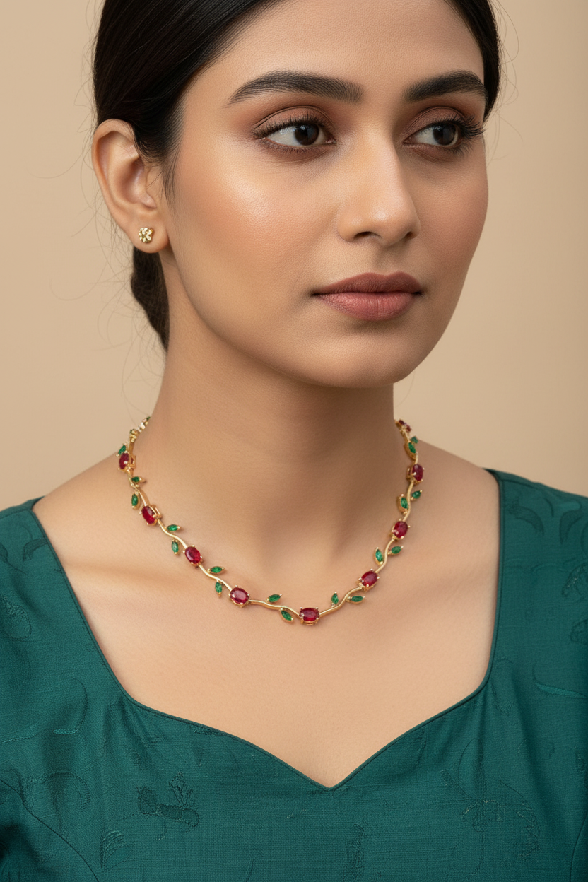 Tulip Necklace (Red)