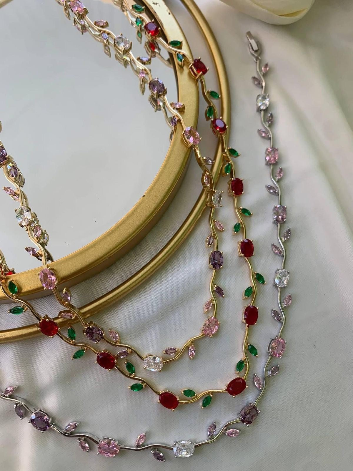 Tulip Necklace (Pink N Purple)