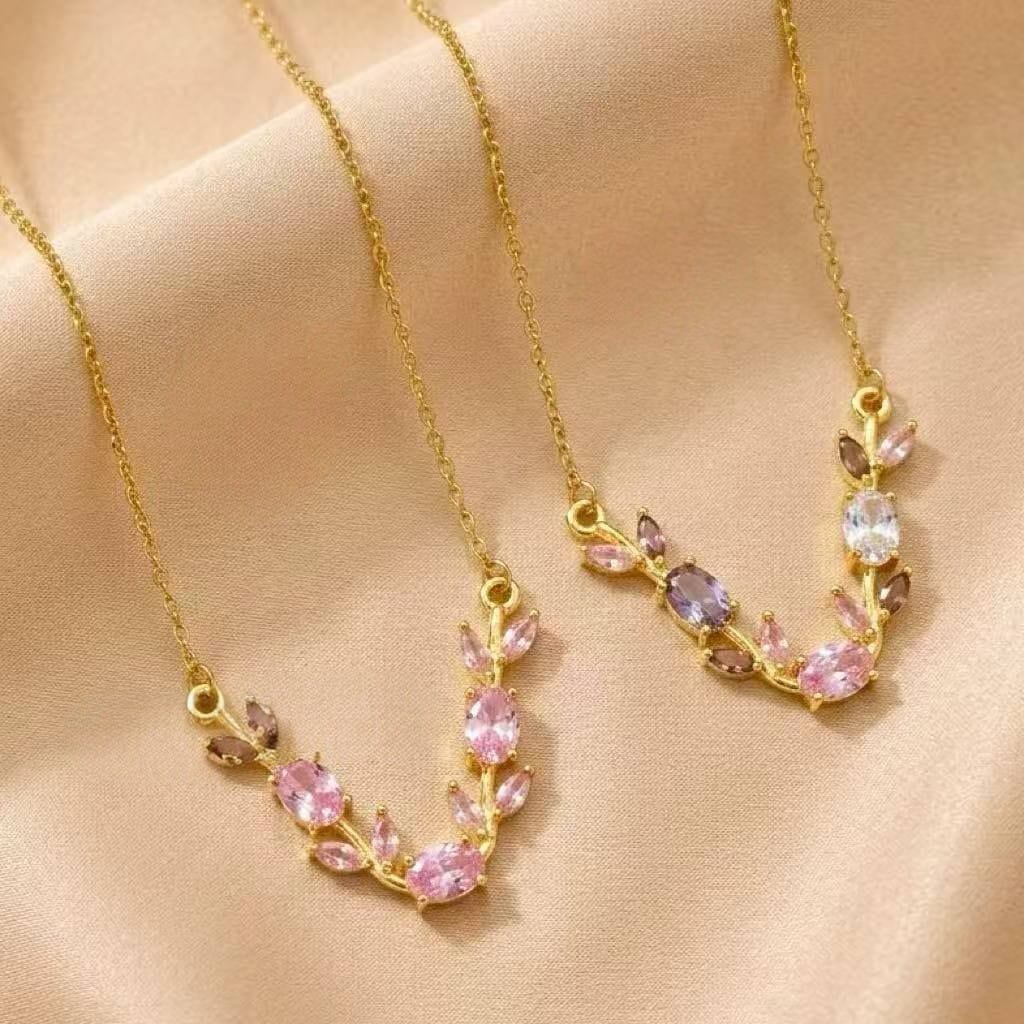 Tulip Neckchain (Pink n Purple)