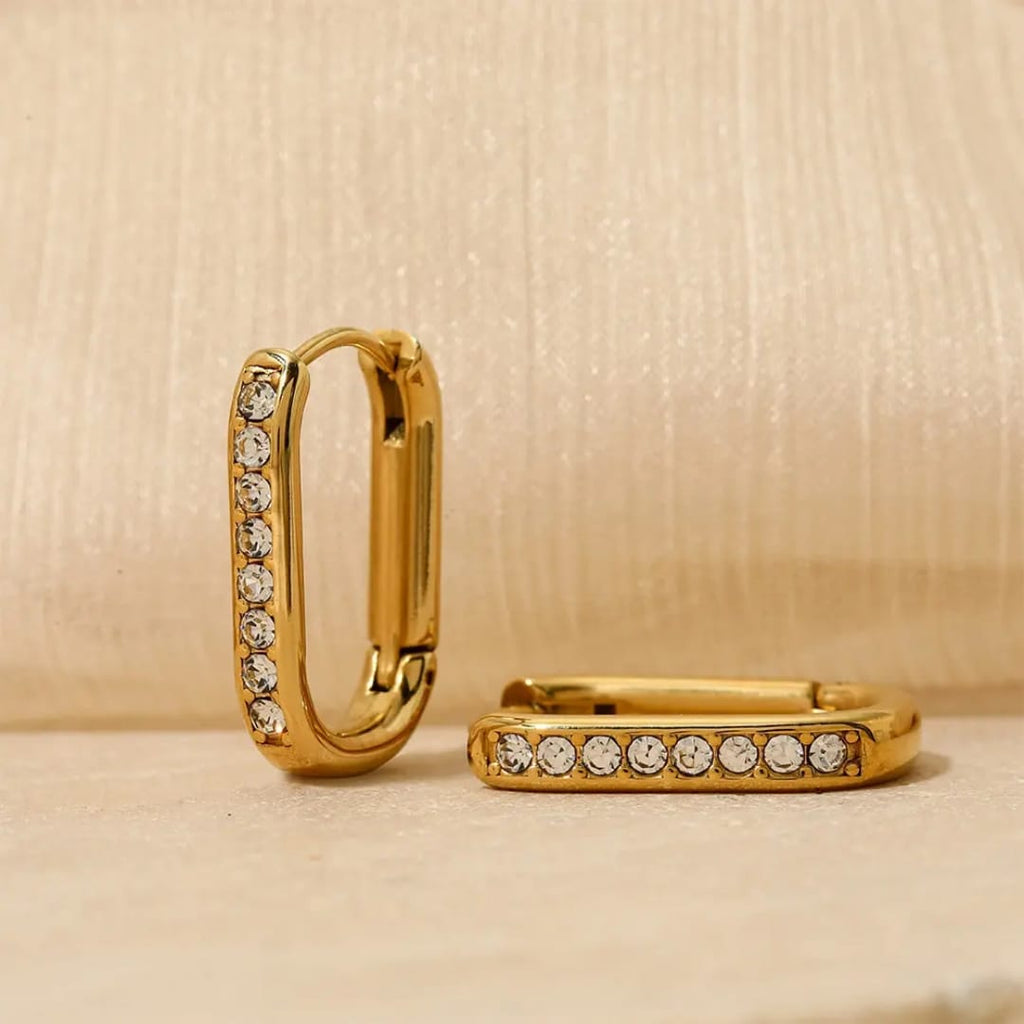 Aura Crystal Hoops