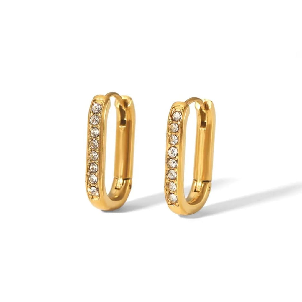 Aura Crystal Hoops