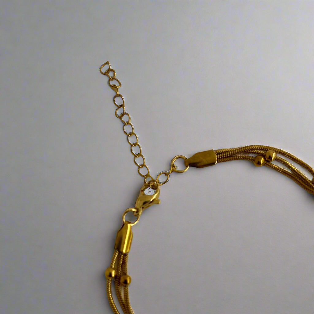 Triple Chain Anklet