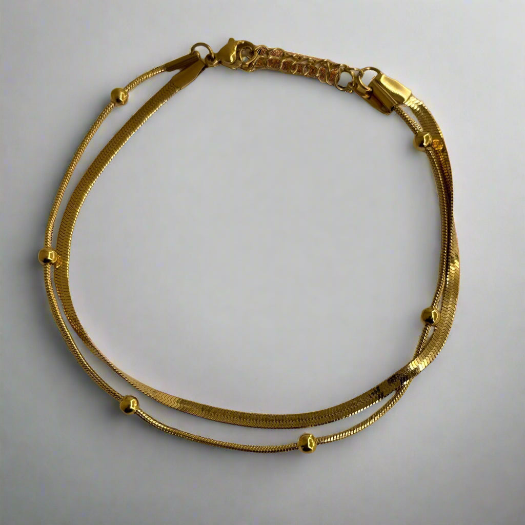 Dainty Two layered Anklet