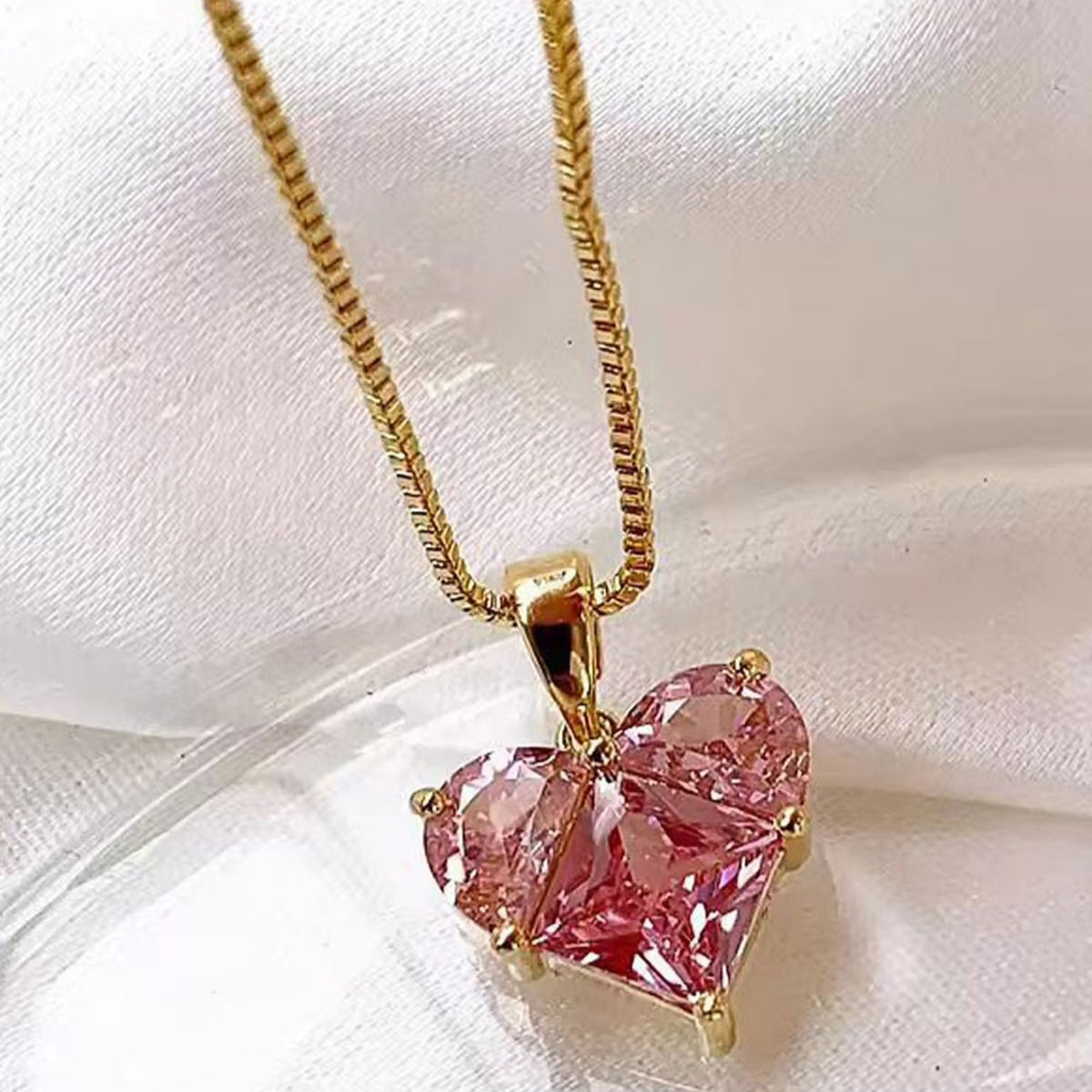Pink Heart Necklace