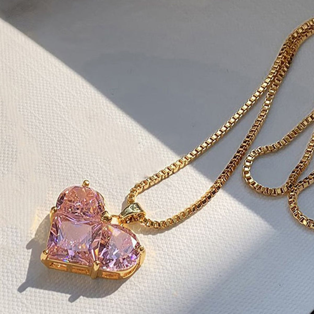 Pink Heart Necklace