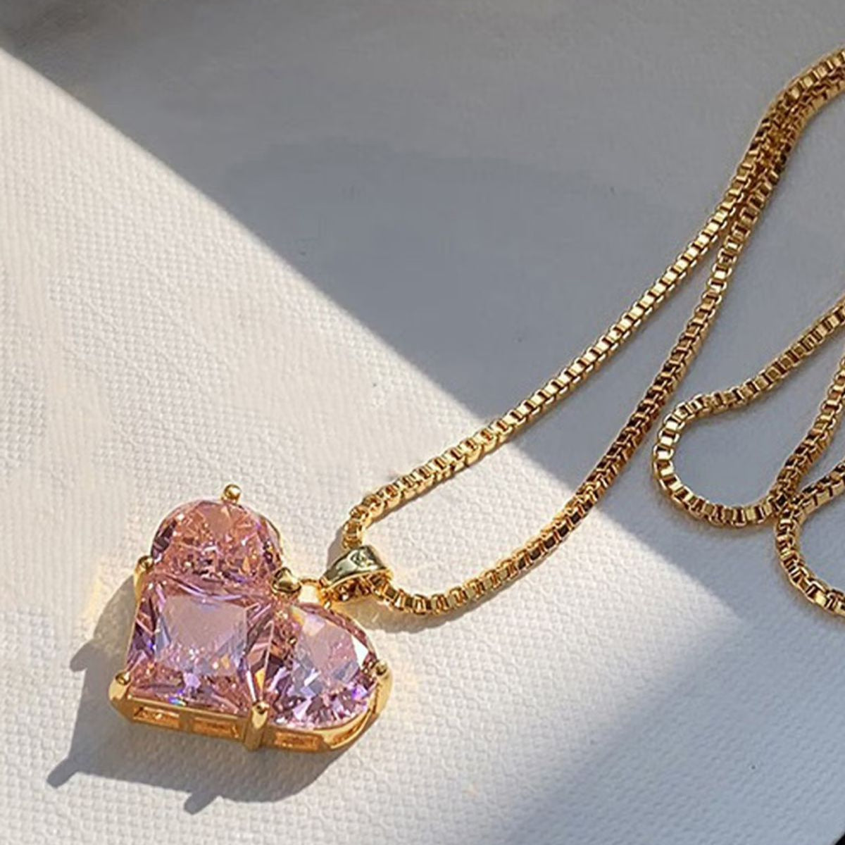Pink Heart Necklace