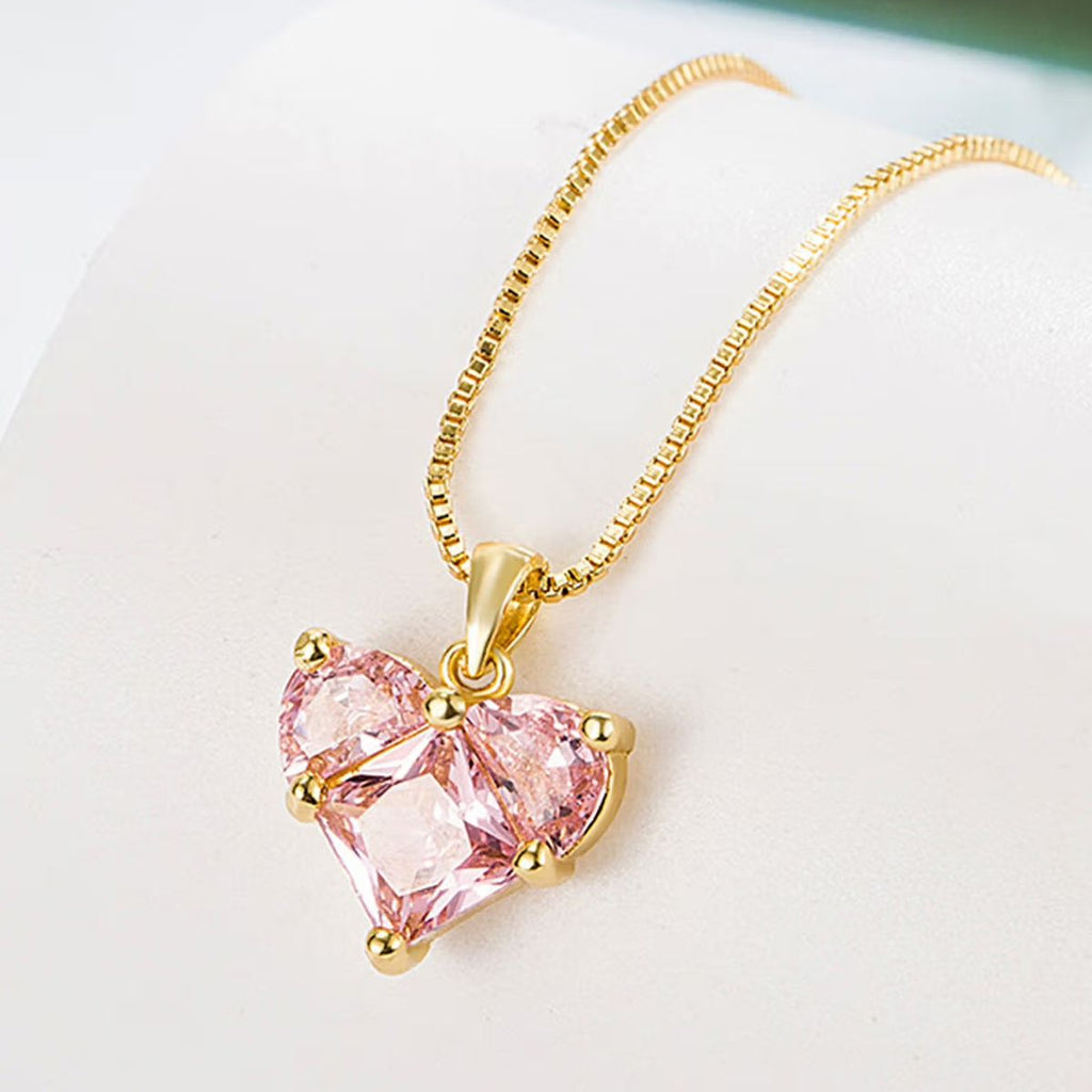 Pink Heart Necklace