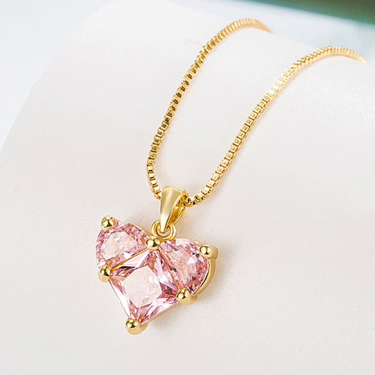 Pink Heart Necklace