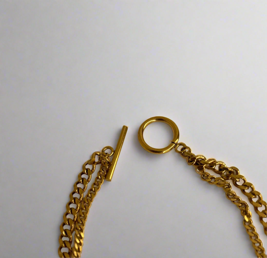 Pearl and Peso bracelet