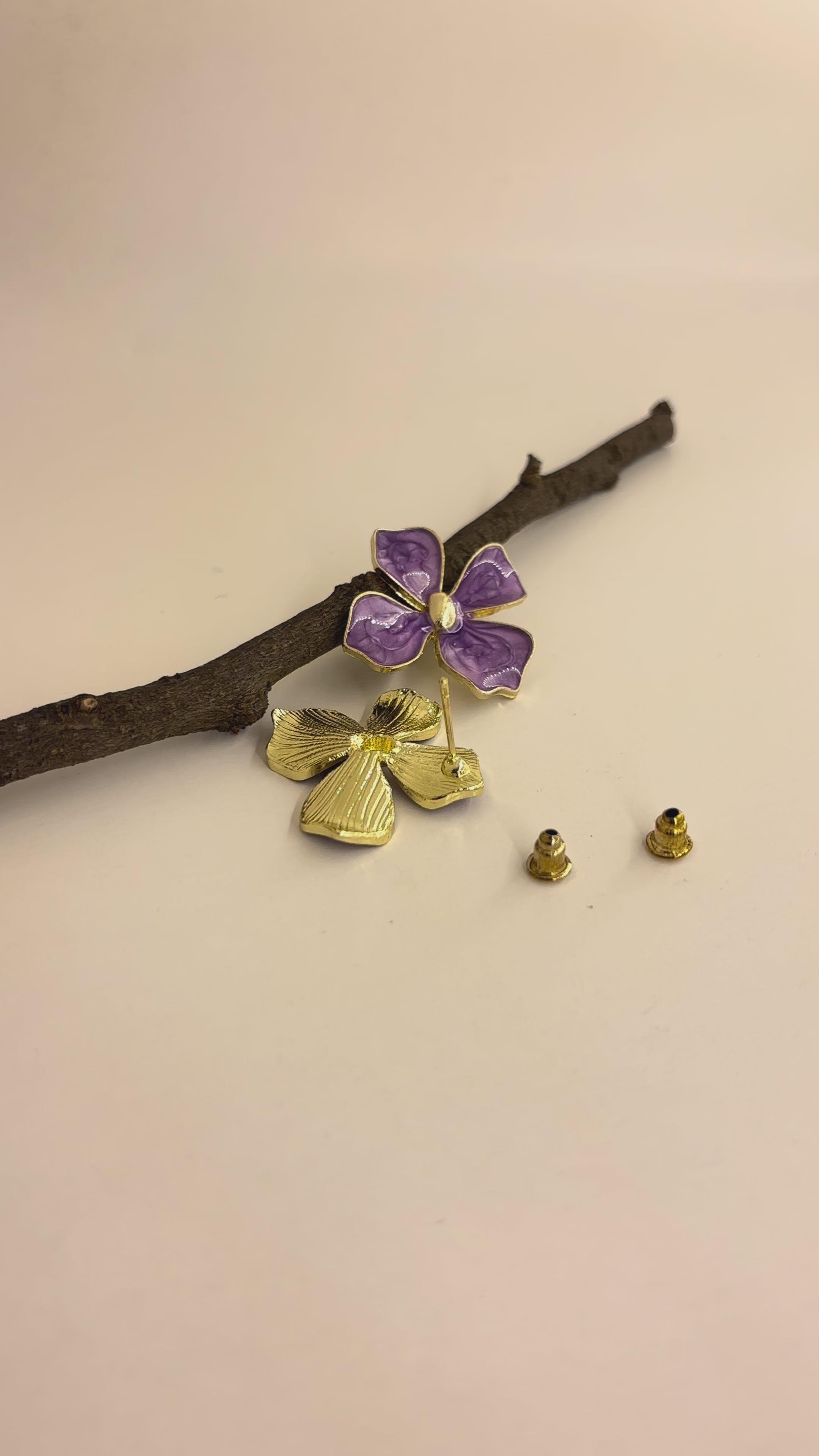 Lilac Bloom Studs